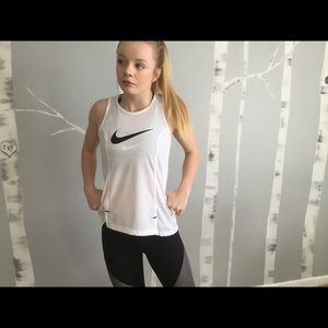 Nike white Razorback tank